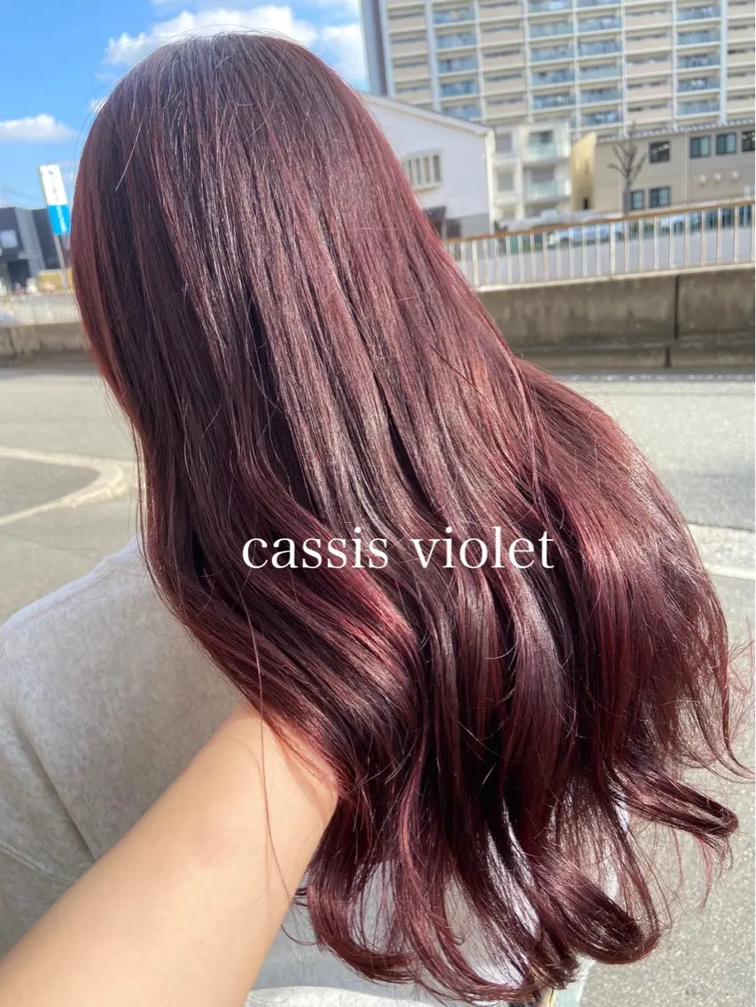 ロング カット ヘアカラー トリートメント 透明感カラー🎀 tasty／makoのヘアスタイル