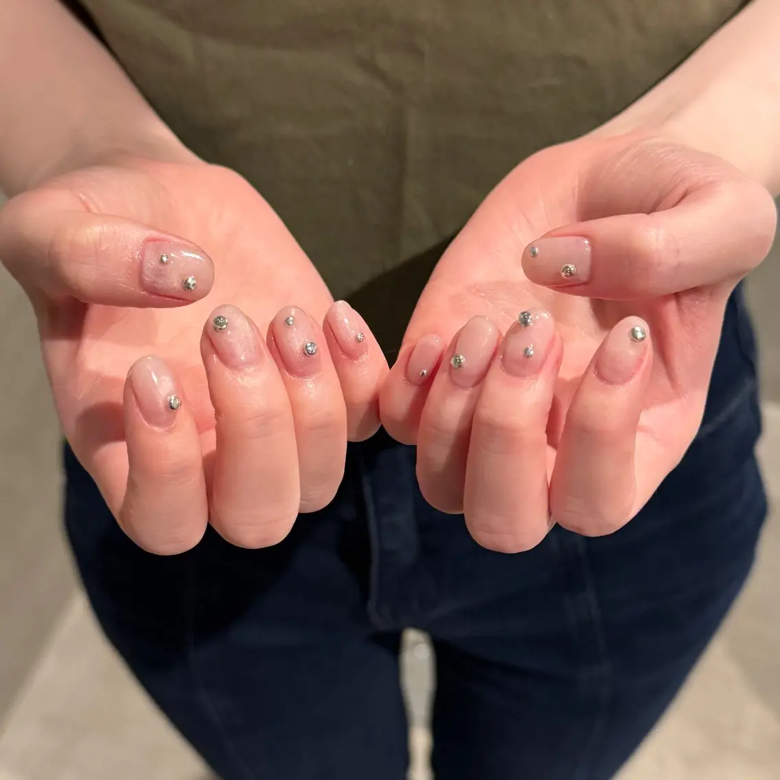 ネイル クリアネイル ハンドネイル 𝐫𝐚𝐢 𝐧𝐚𝐢𝐥のネイルデザイン