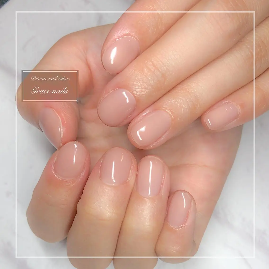ネイル オフィスネイル ピンク ピンクベージュ GRACE NAILSのネイルデザイン