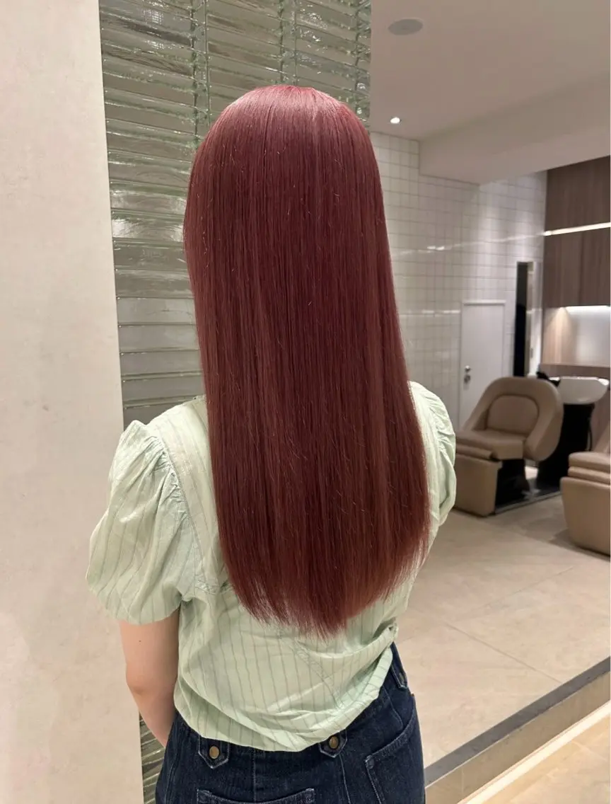 ロング カラー ヘアアレンジ メンズ 透明感×艶髪 🫒maki🎀のヘアスタイル