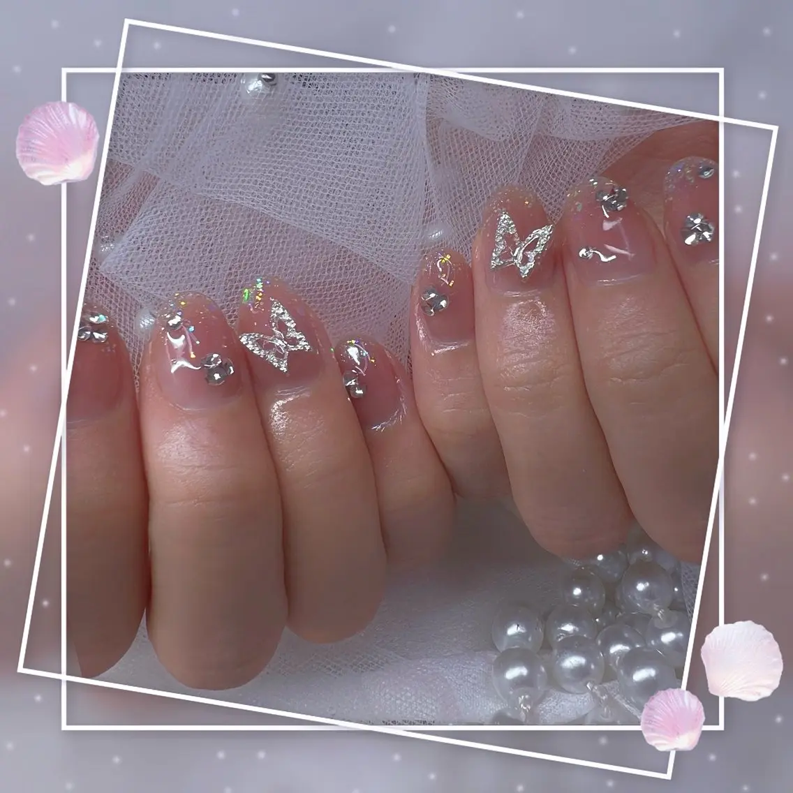 ネイル チークネイル ガーリー グラデーション マグネットネイル ピンク ハンドネイル ハンドケア Chill Nailsalonのネイルデザイン