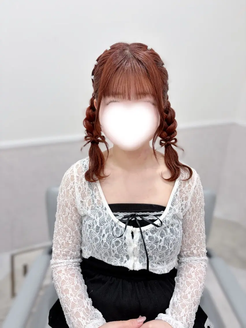 セミロング ヘアアレンジ ヘアセット 福与 美和のヘアスタイル