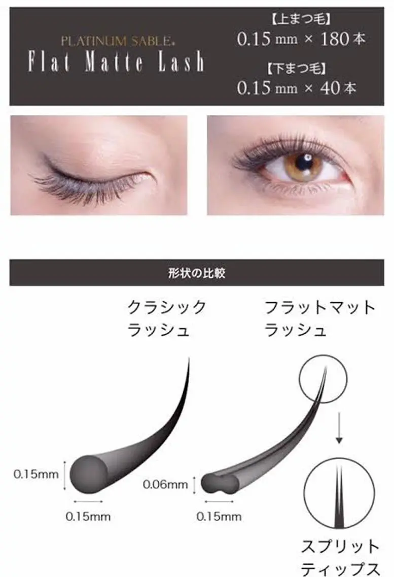 当日予約 限定 フラットマットラッシュ120本の写真