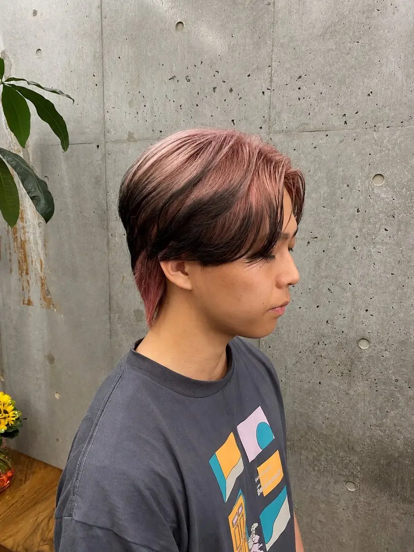 カラー メンズ 🌈艶ハイトーン特化 🌈NOZOMUのヘアスタイル