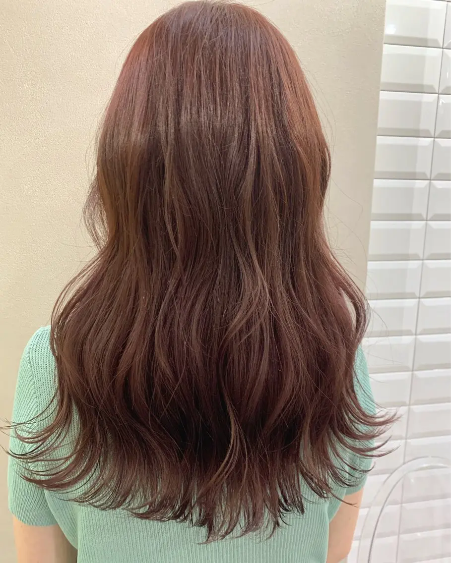 ロング カラー ベージュカラー ブリーチ ダブルカラー ラベンダーカラー ラベンダーベージュ カット ヘアカラー トリートメント hubhair レイヤー/透明感のヘアスタイル