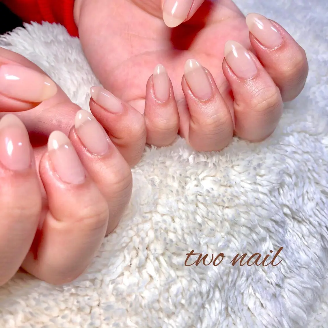 ネイル アートネイル フットネイル ハート ニュアンスネイル ホワイト ハンドネイル two nailのネイルデザイン
