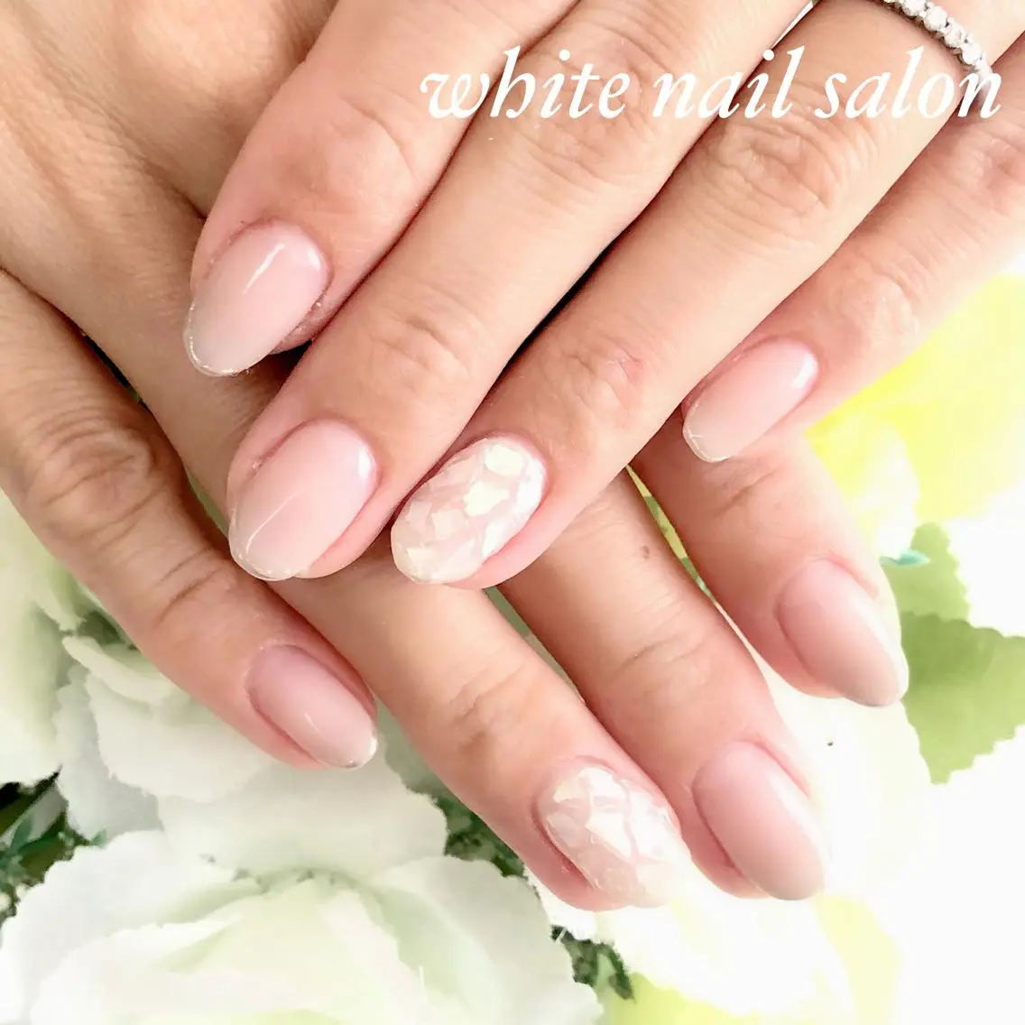 ネイル アートネイル フレンチネイル ジェルネイル ハードジェル 持ち込み ハンドネイル white nail salonのネイルデザイン