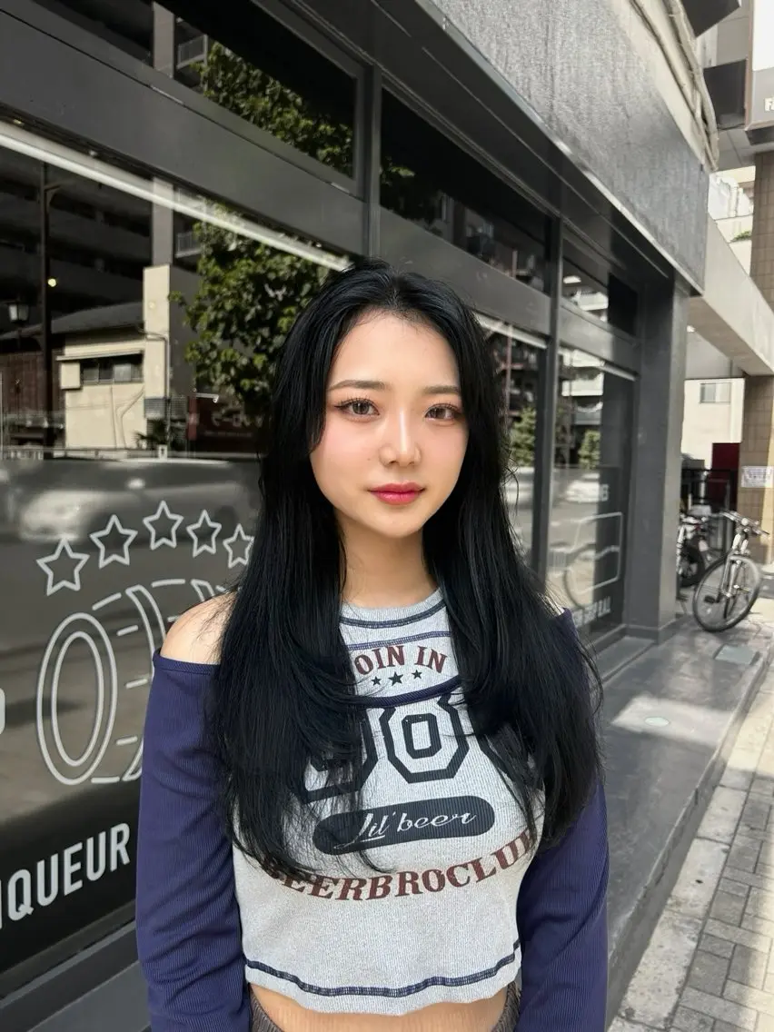 ロング 韓国風カラー 卒業式のヘアスタイル ハッシュカット 姫カット 韓国風ヘア MEI🎀レイヤー 🎀韓国styleのヘアスタイル