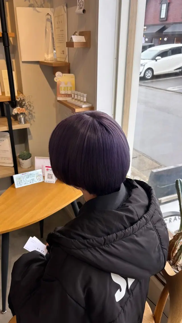 ショート カラー ヘアカラー 🎀暖色カラー🎀 airi♡のヘアスタイル