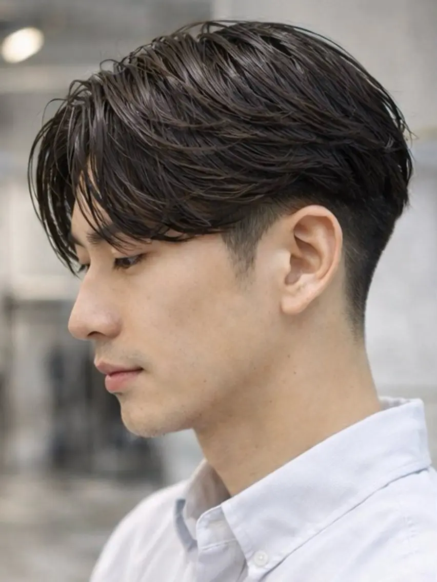 パーマ メンズ カット パーマ メンズ清潔感のプロ 💈メンズパーマ藤田のヘアスタイル