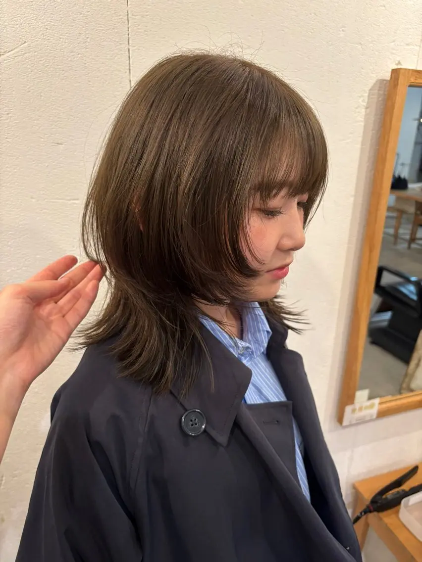 似合わせカット+潤いカラー+nanoスチーム濃密Tr ¥11550→¥9240の写真