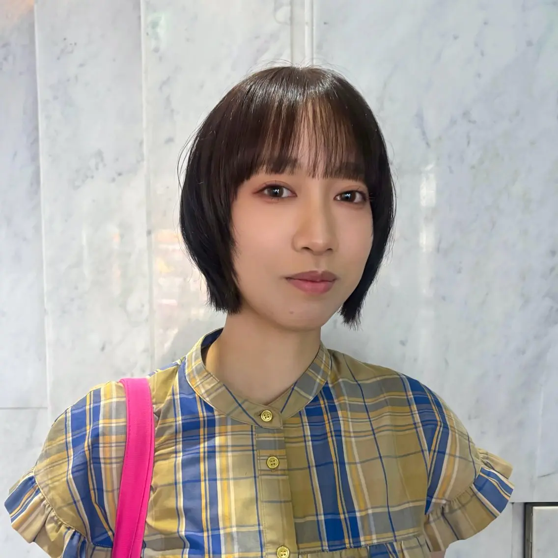 ミディアム ボブレイヤー ボブ 伸ばしかけ レイヤーカット レイヤー /艶髪美髪 /マナミのヘアスタイル