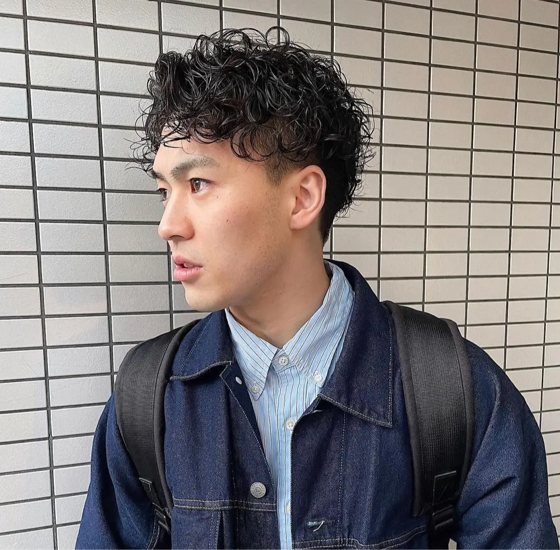ショート メンズ メンズパーマ 渋谷/原宿/メンズ/ コヤマトモヤのヘアスタイル