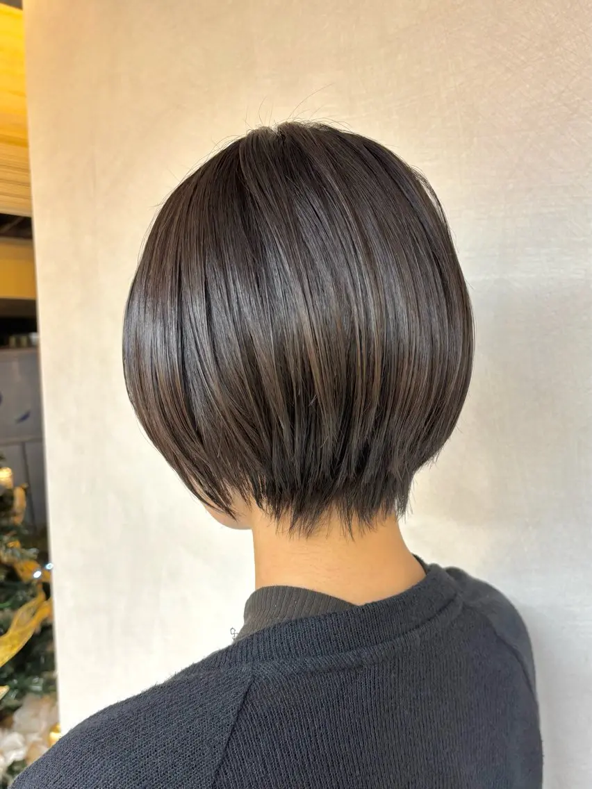 ショート カット トリートメント ボブ/レイヤー/透明 感カラー/Dai🌿のヘアスタイル