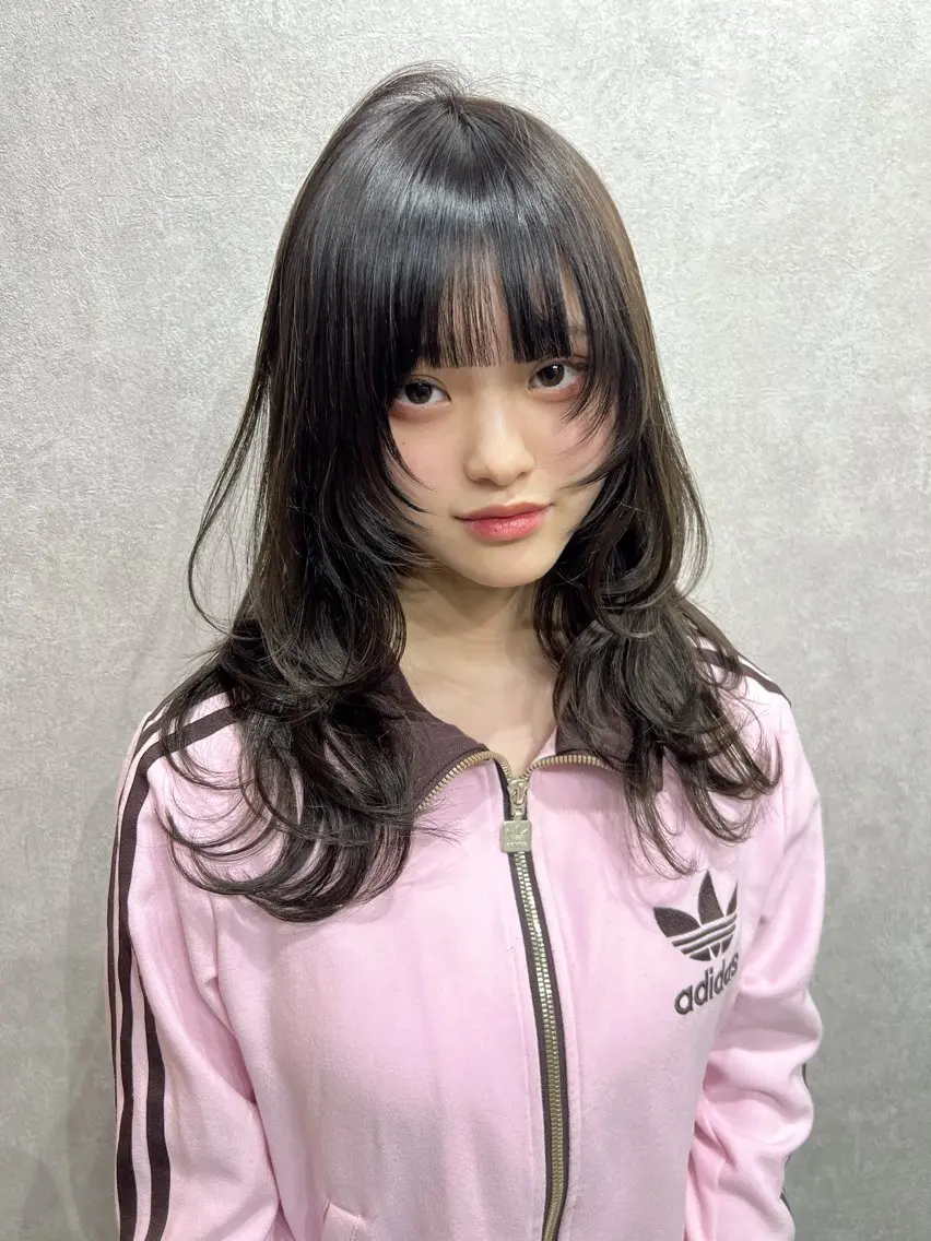 ロング カット ヘアカラー トリートメント maya🇰🇷韓国 レイヤー/顔まわりのヘアスタイル
