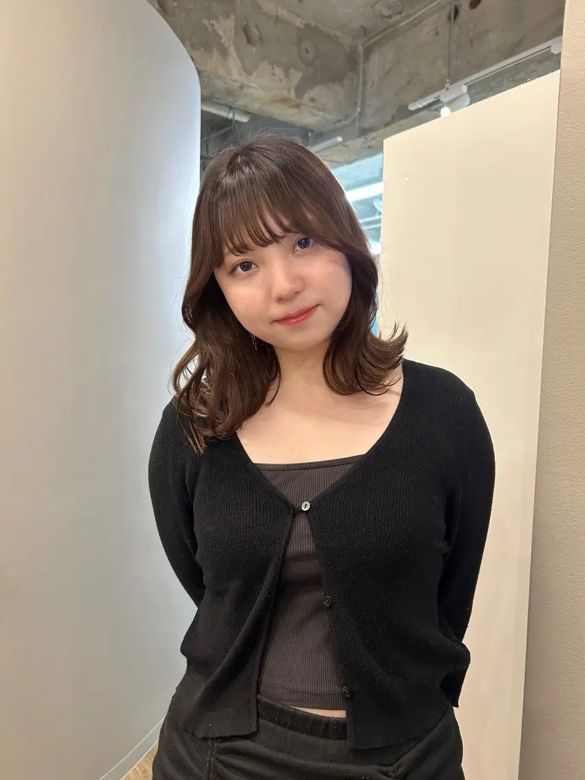ミディアム カラー カット ヘアカラー カノエ大濠店 / AMIのヘアスタイル