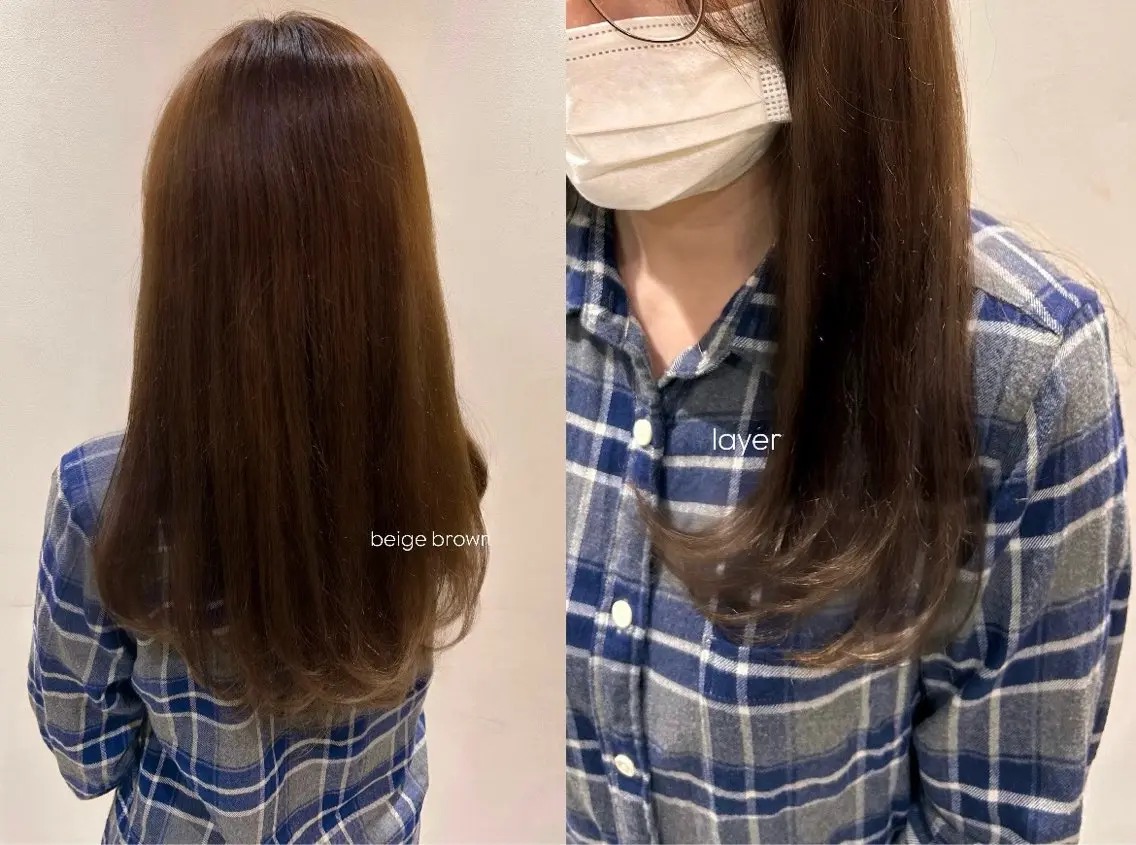 ロング カラー レイヤーカット 🎀 Honoka🎀のヘアスタイル