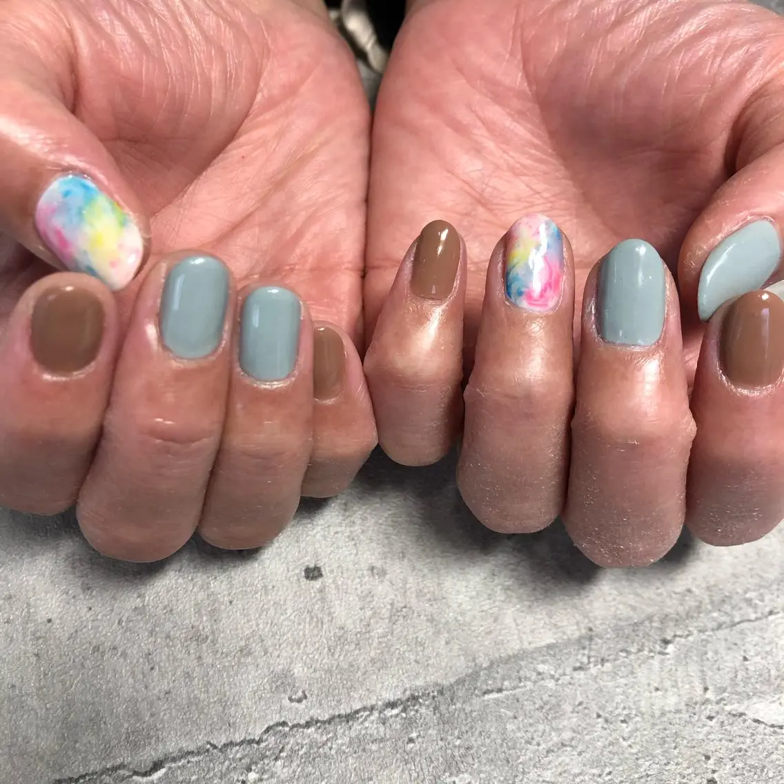 ネイル アートネイル オフィスネイル ワンカラーネイル シンプルネイル thrush nailsのネイルデザイン