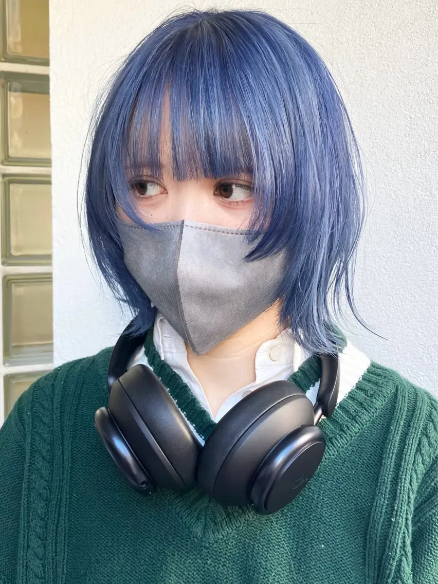 ミディアム ショートボブ ミディアムレイヤー ボブ レイヤーカット 似合わせカット fumikaブリーチ /デザインのヘアスタイル