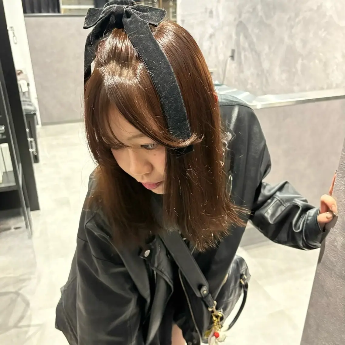 ミディアム カラー nameless miichiのヘアスタイル