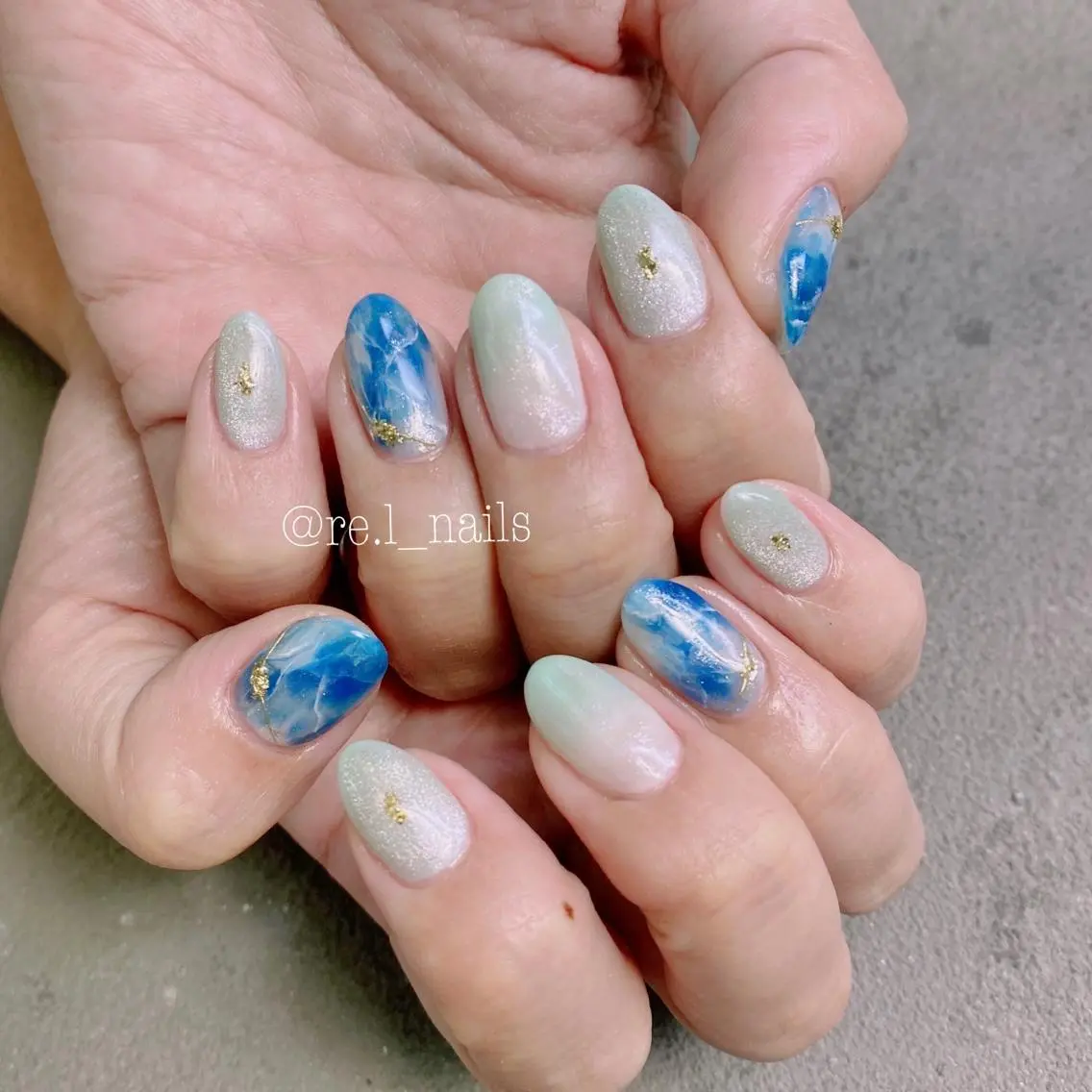 ネイル ニュアンスネイル モチの良さ◉ フィルインネイル♡のネイルデザイン