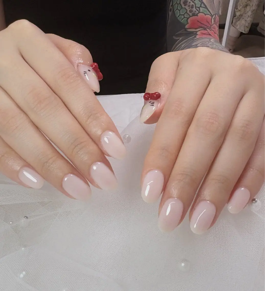 ネイル オーロラネイル 長さ出し フットネイル 韓国ネイル ラメ(グリッター) ハンドネイル 👍thumbs up nail👍のネイルデザイン