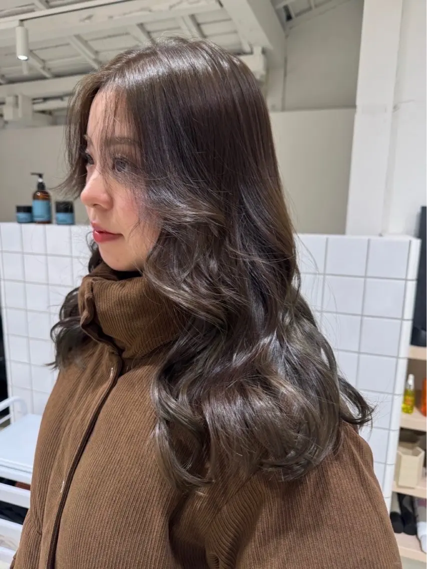 ミディアム カラー 透明感カラー ヘアカラー まろやか透明感 カラー / Meiのヘアスタイル