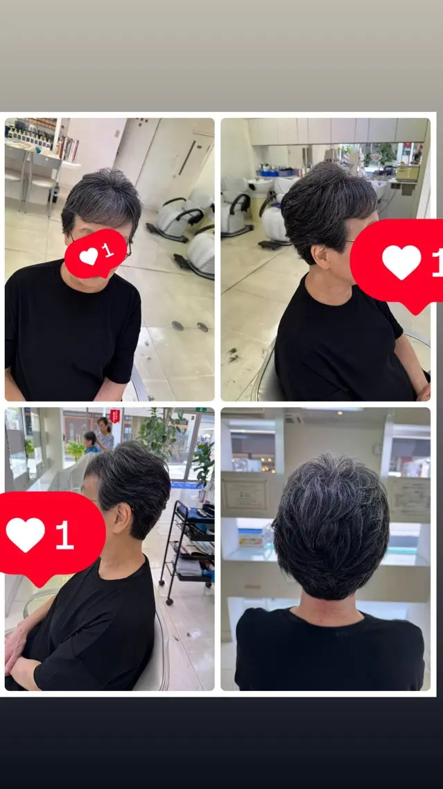 ショート タカハシ リナのヘアスタイル