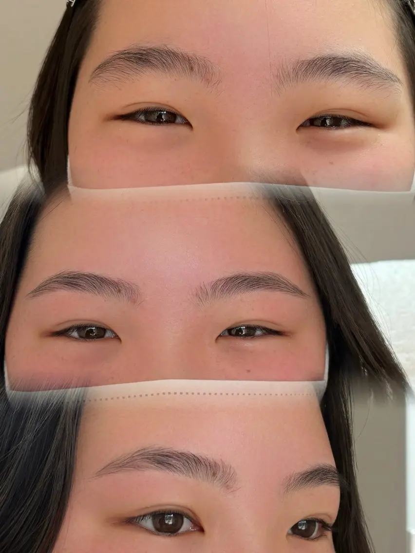 【眉迷子さん】 眉ワックス + 間引き + メイクの写真