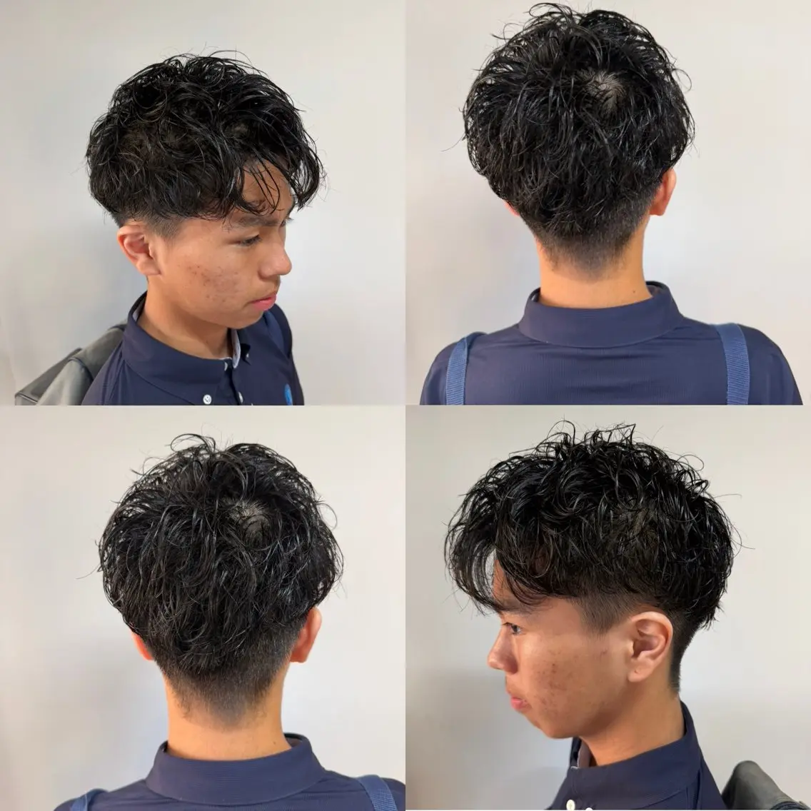 ショート パーマ メンズ フェザーパーマ マッシュ メンズパーマ 髪質改善 茅ヶ崎 IHHI✂️⸒⸒堀のヘアスタイル