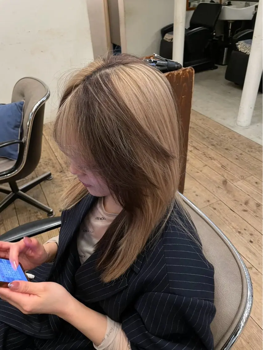 ロング カラー ショートカットパー マ🫧kotoneのヘアスタイル