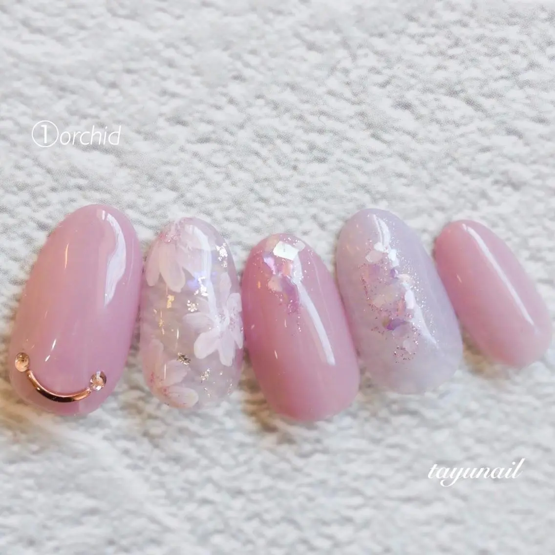 ネイル アートネイル ブルー ジェルネイル ワンカラーネイル パラジェル ネイルサロン 【たゆnail】のネイルデザイン