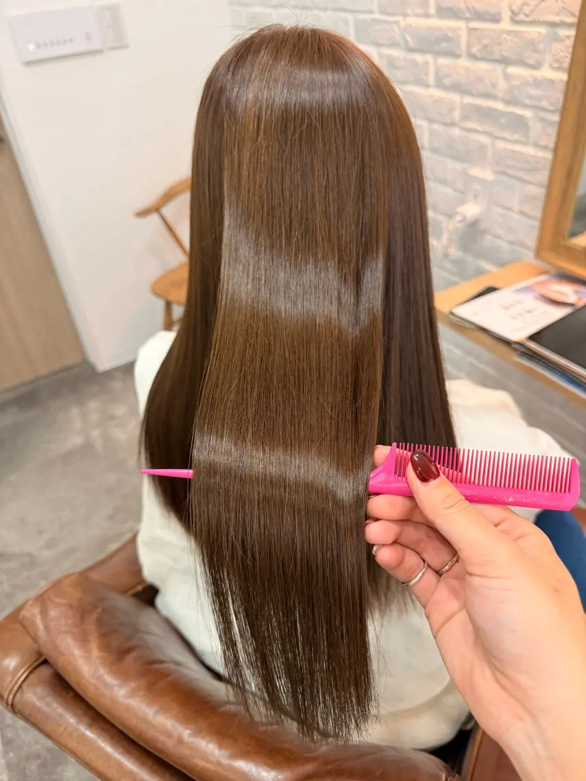 【2回目以降のお客様】カット+カラー+髪質改善トリートメント🫧の写真