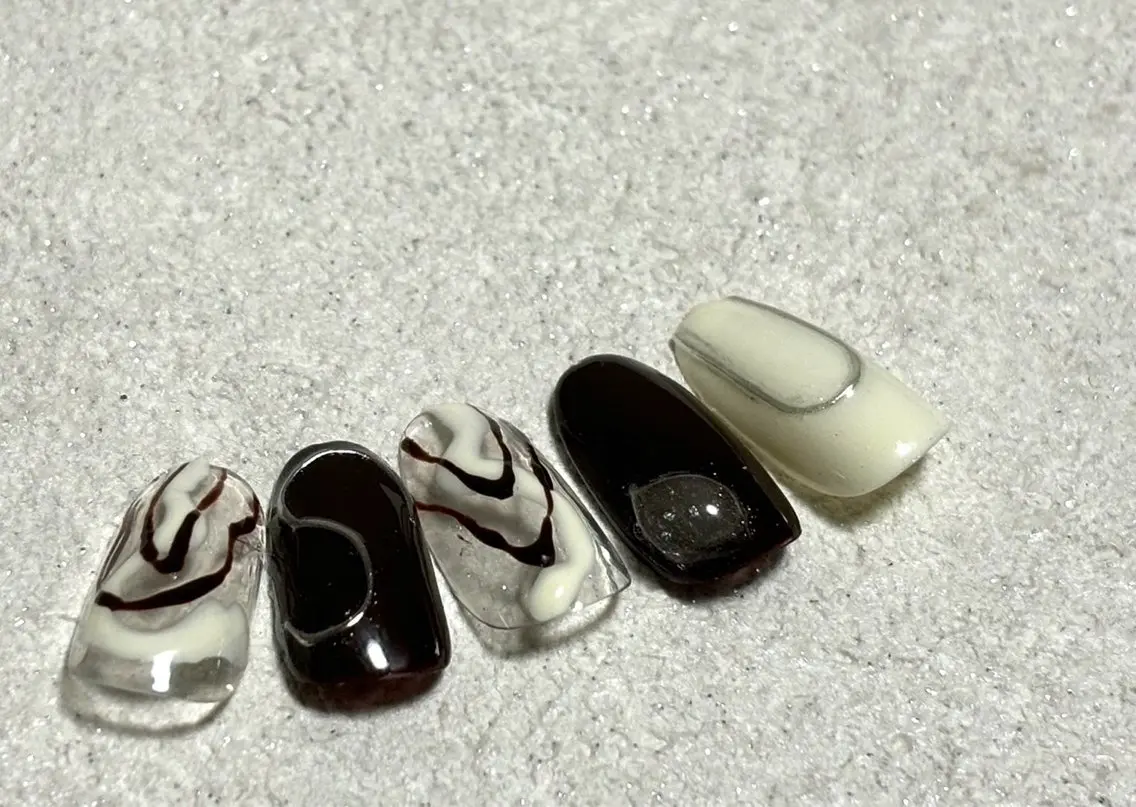 ネイル ジェルネイル 韓国ネイル メンズネイル パラジェル ブライダルネイル kiki nail たまプラーザのネイルデザイン