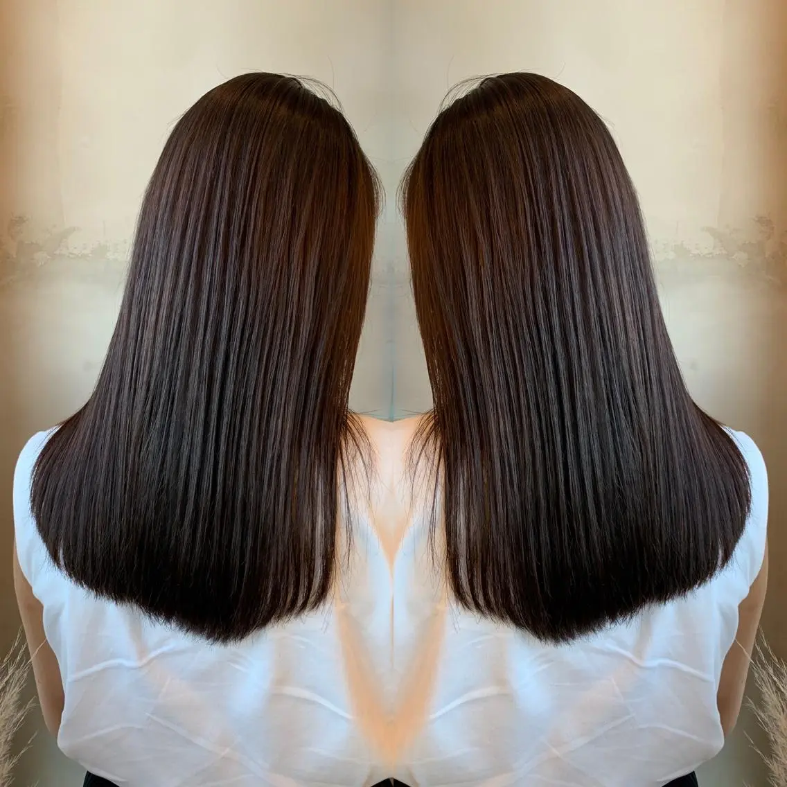 ロング カラー アッシュ バレイヤージュ ベージュカラー ブロンド ブルーカラー レイヤーカット/ 艶カラー/RYOMAのヘアスタイル