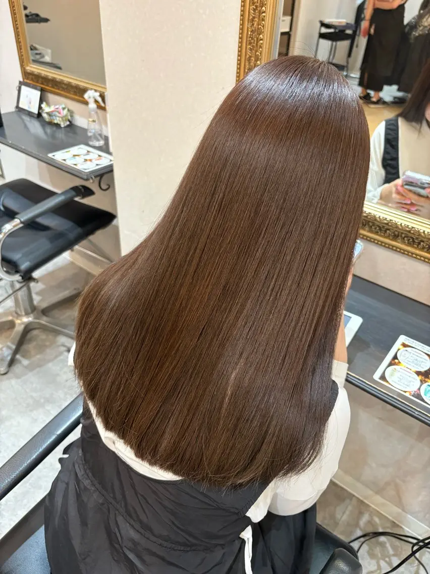 ロング カラー カット ヘアカラー トリートメント 🖤N゜JILLVA 🤍店長/川田 栞のヘアスタイル