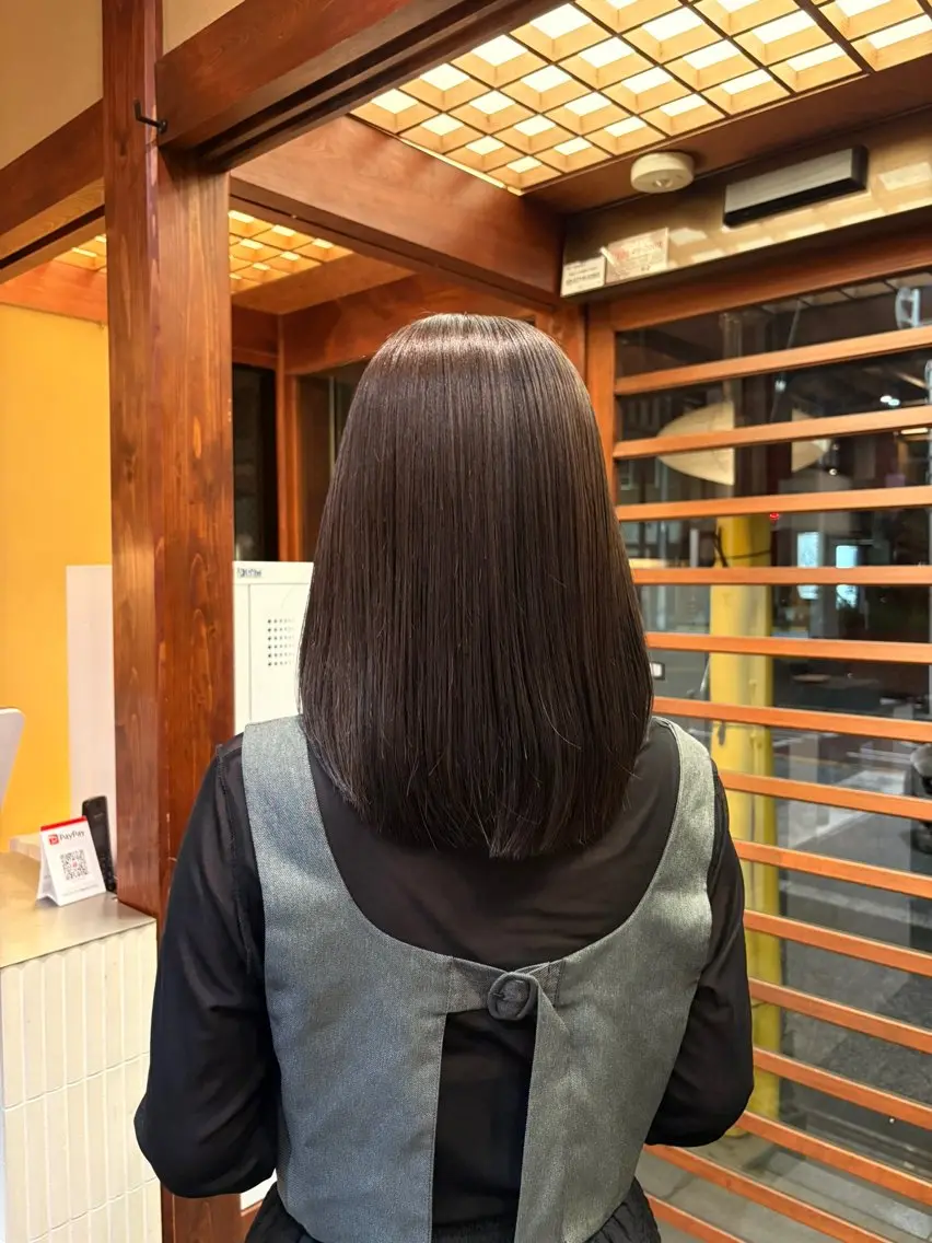 ミディアム カラー 透明感カラー ヘアカラー saho ⟡.·のヘアスタイル