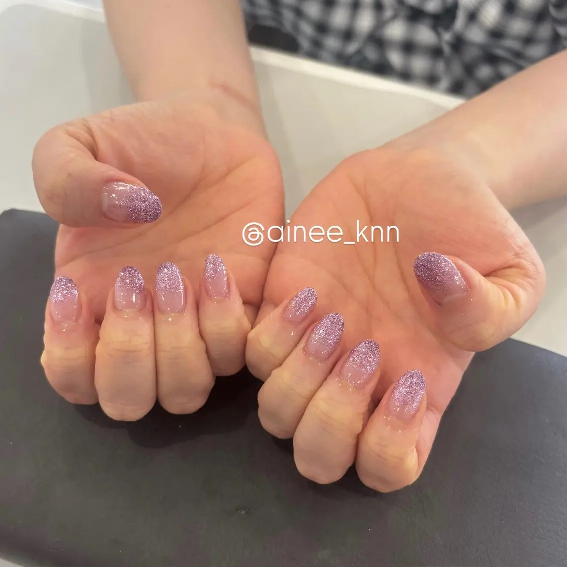 ネイル グラデーション ラメ(グリッター) ラメグラデーション millie ainee 柴田のネイルデザイン