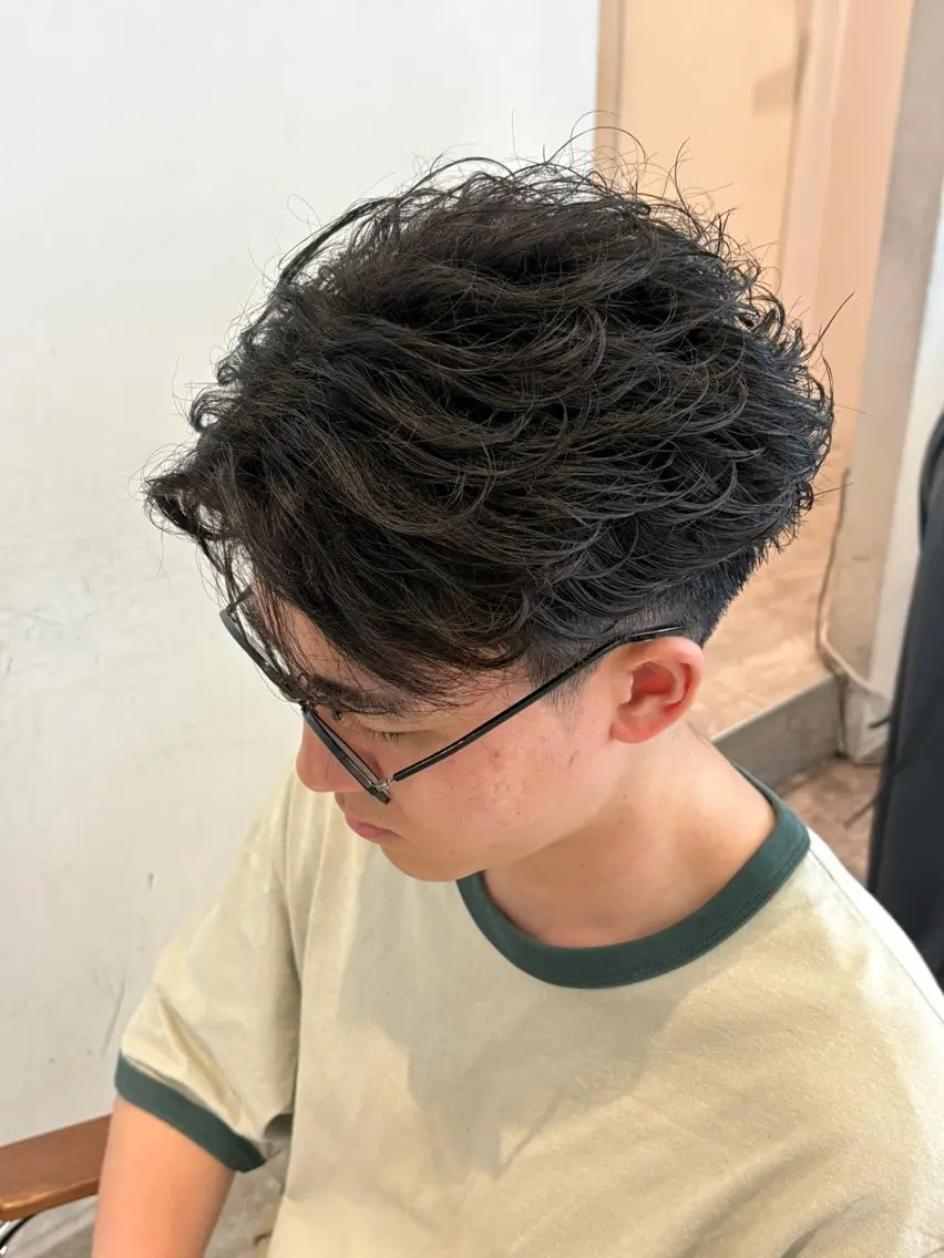 ショート メンズ カット パーマ 中島 耀一朗のヘアスタイル
