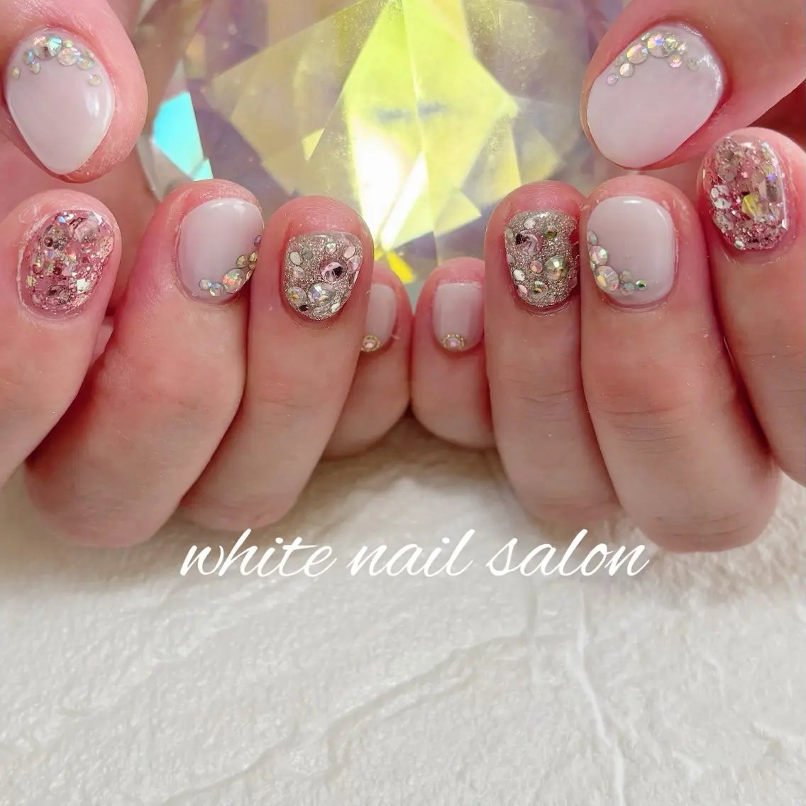 ネイル フットネイル 持ち込み ハンドネイル white nail salonのネイルデザイン