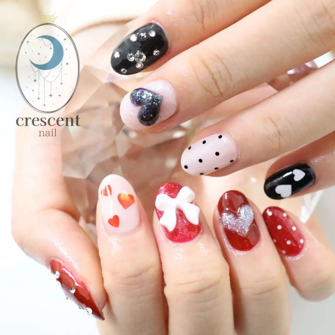 ネイル アートネイル ジェルネイル ハンドネイル crescent クレセント清原のネイルデザイン