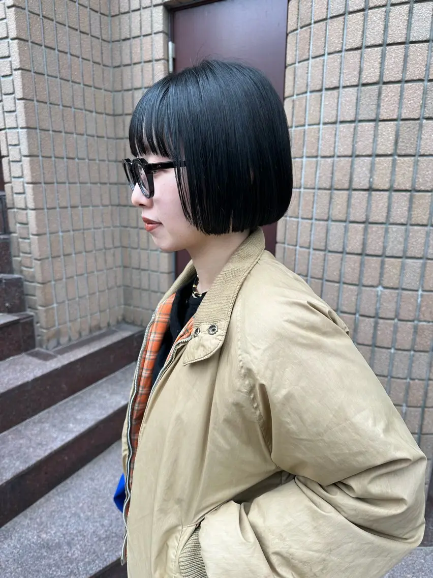 ミディアム カット ボブ/似合わせカット /ニュアンスカラーのヘアスタイル