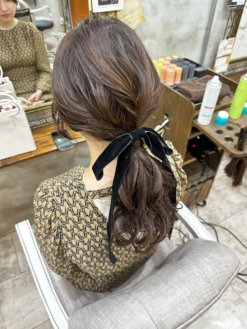 ヘアアレンジ カット スパのヘアスタイル