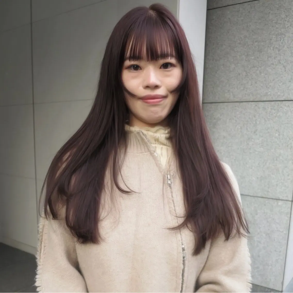 ロング カラー トリートメント カット ヘアカラー トリートメント yuma/透明感カラ ー/似合わせカットのヘアスタイル