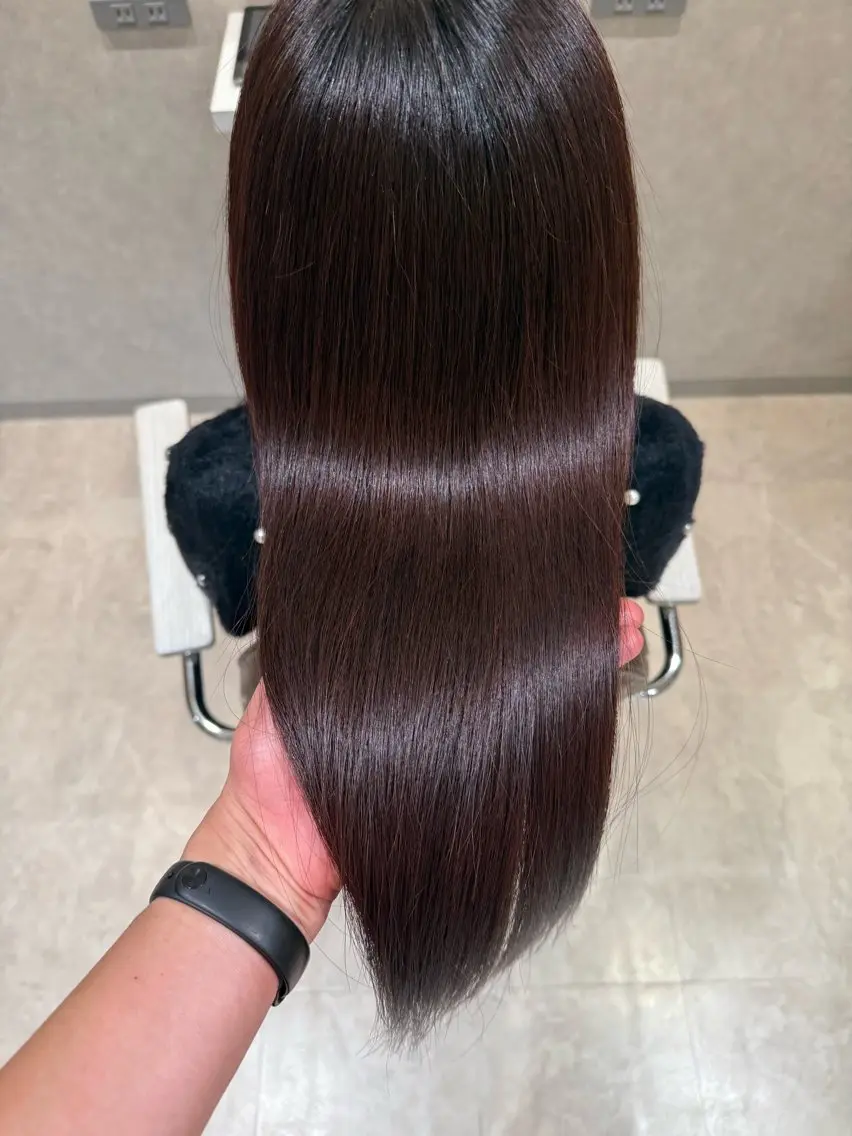 ロング カラー ヘアカラー トリートメント 髪質改善カラー/銀座 /縮毛矯正/森田のヘアスタイル