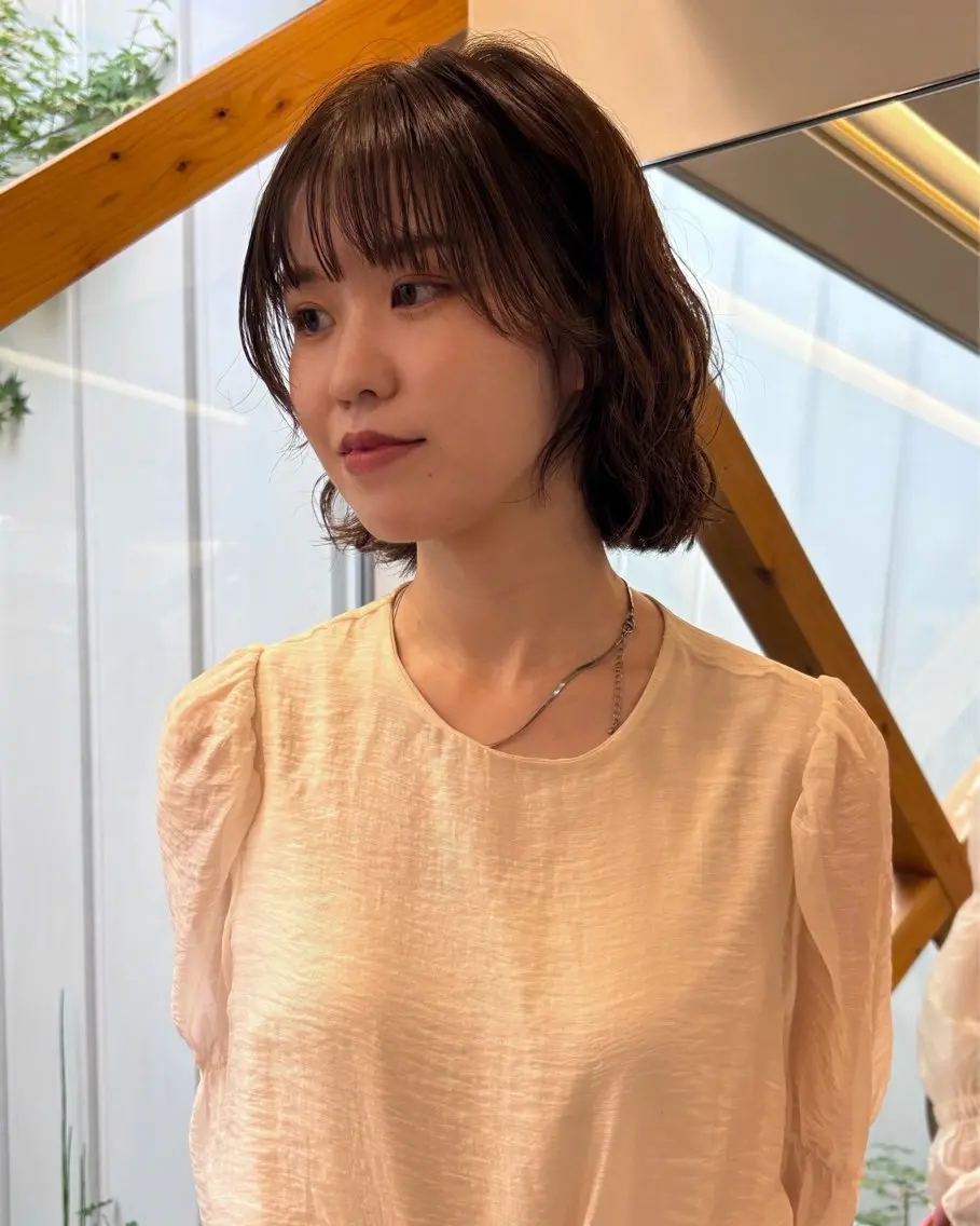 ミディアム ヘアカラー TEMIL HAIR 愛莉のヘアスタイル