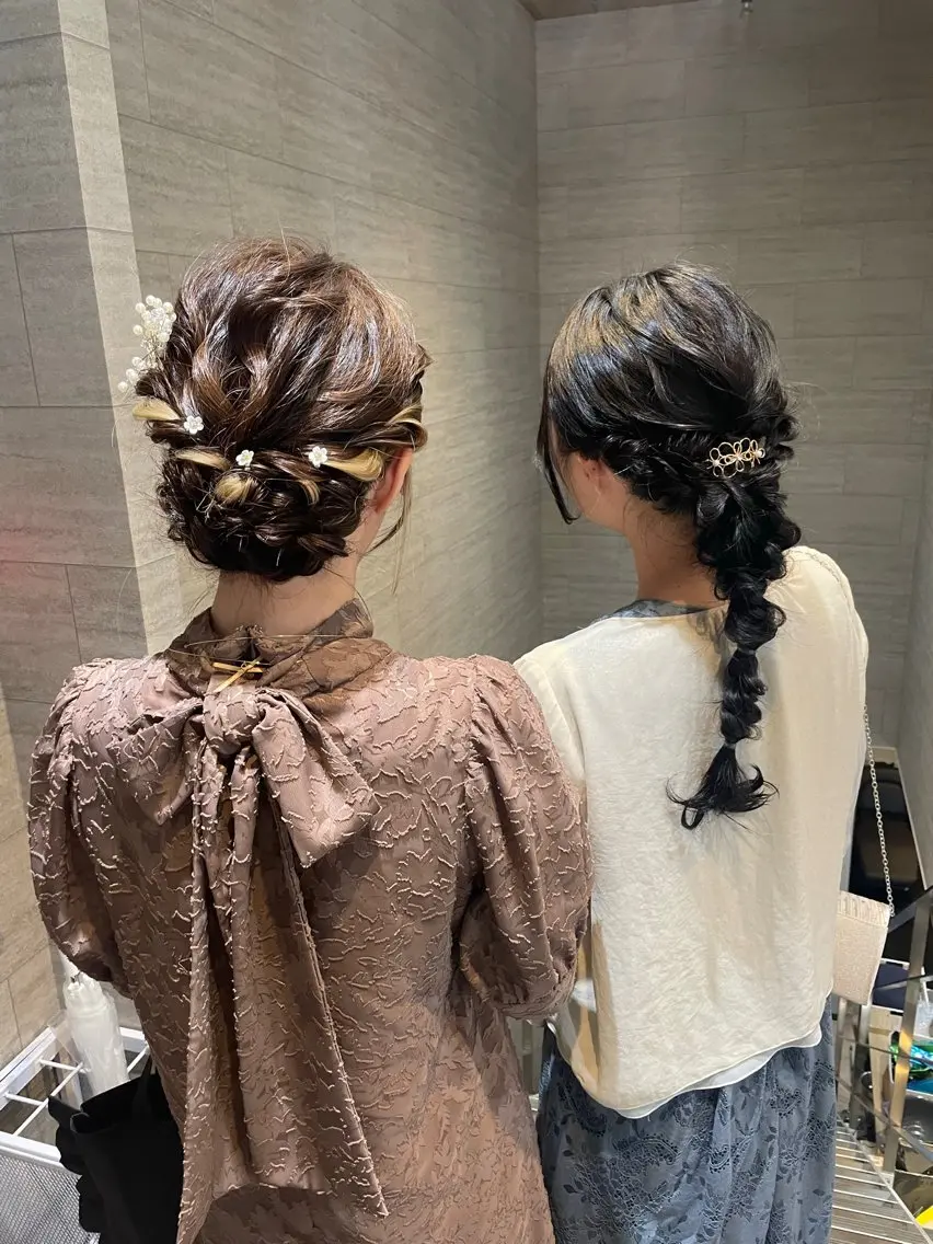 ヘアアレンジ ヘアセット レイヤーカット/髪質 改善/矯正🤍吉田のヘアスタイル