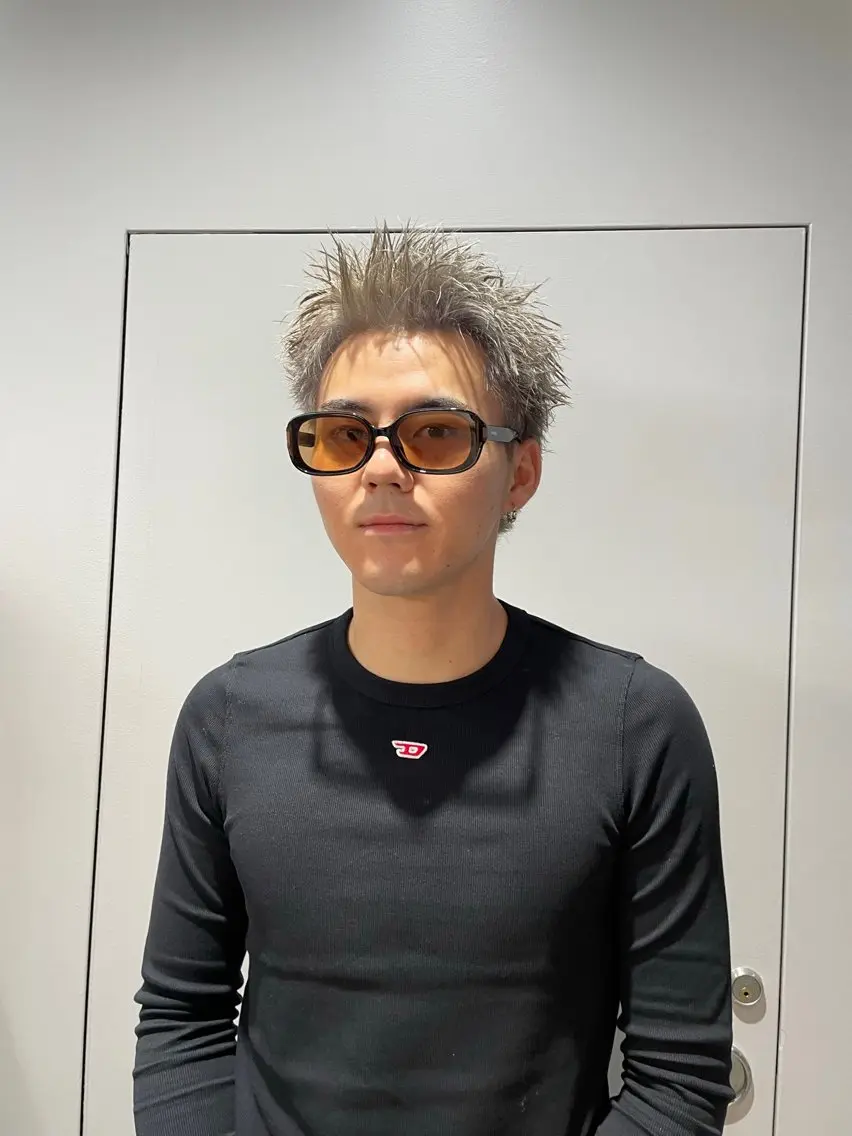 ショート カラー パーマ メンズ カット ヘッドスパ ヘアセット 🔥メンズ 特化🔥菊水皐暉🔥のヘアスタイル