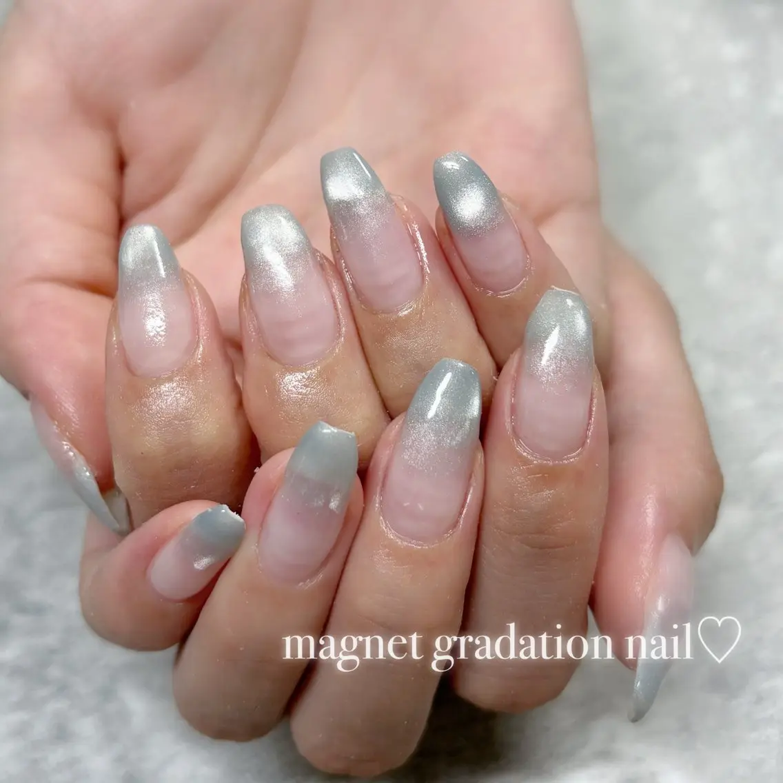 ネイル グラデーション マグネットネイル Haruka 【Protea】のネイルデザイン