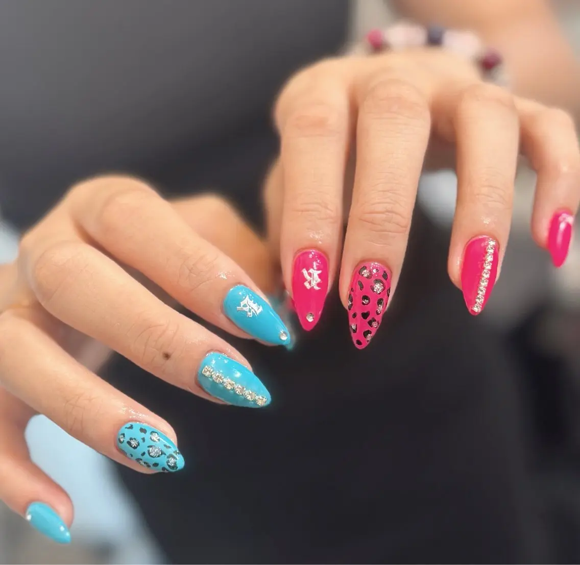 ネイル アニマル柄 長さ出し ジェルネイル メンズネイル ネイルチップ ハンドネイル MIMnail メンズネイリストのネイルデザイン